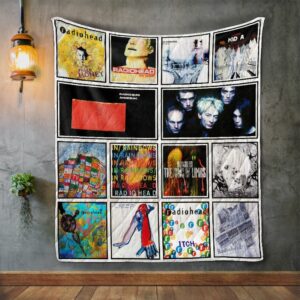 Radiohead Album Covers Quilt Gift For Family On Christmas Black Friday Cyber Monday