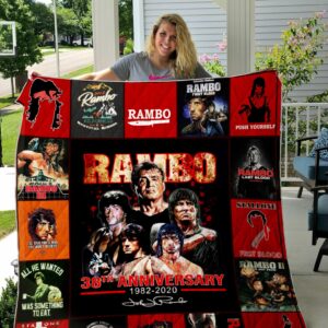 Rambo Poster Quilt Gift Ideas For Fans on Christmas