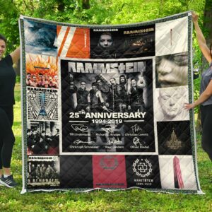 Rammstein Anniversary Quilt Gift For Fans Christmas Black Friday Black Friday