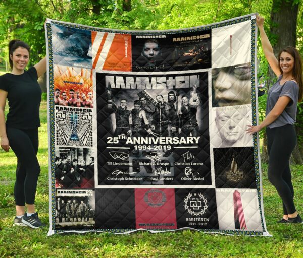 Rammstein Anniversary Quilt Gift For Fans Christmas Black Friday Black Friday