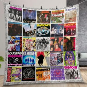 Ramones Albums Cover Poster Quilt Gift For Christmas Birthday Thanksgiving
