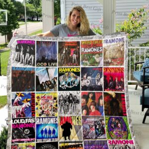 Ramones Albums Cover Poster Quilt Gift For Christmas Black Friday Thanksgiving