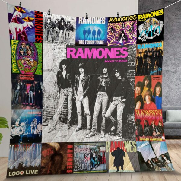 Ramones Quilt Gift For Christmas Birthday Thanksgiving Version 3