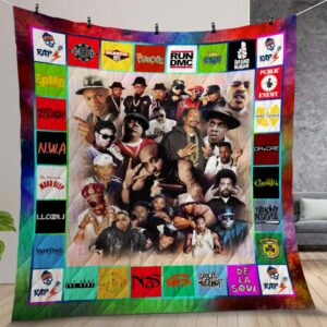 Rapper Legends Quilt Gift For Christmas Birthday Thanksgiving