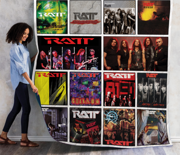 Ratt Album Covers Quilt Gift For Christmas Black Friday Thanksgiving