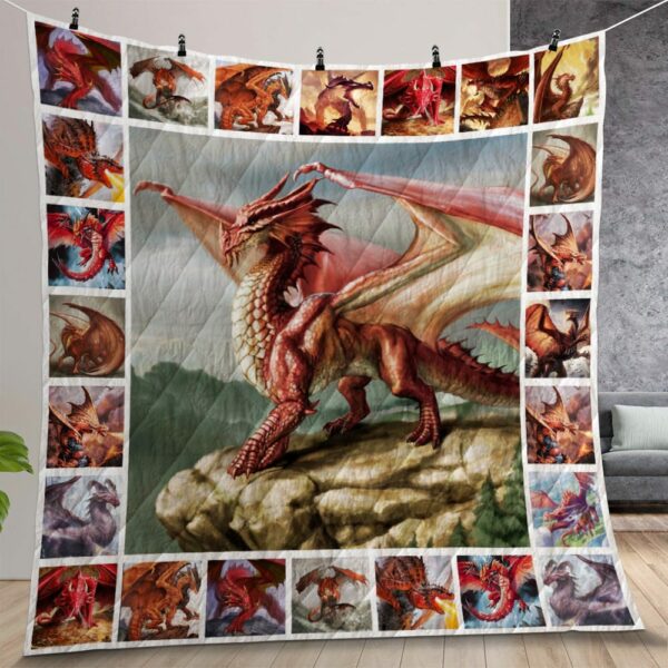 Red Dragon Quilt Gift For Christmas Birthday Thanksgiving