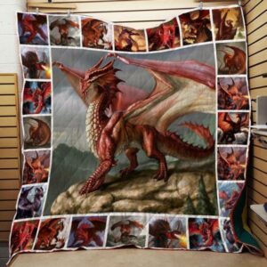 Red Dragon Quilt Gift For Christmas Black Friday Thanksgiving