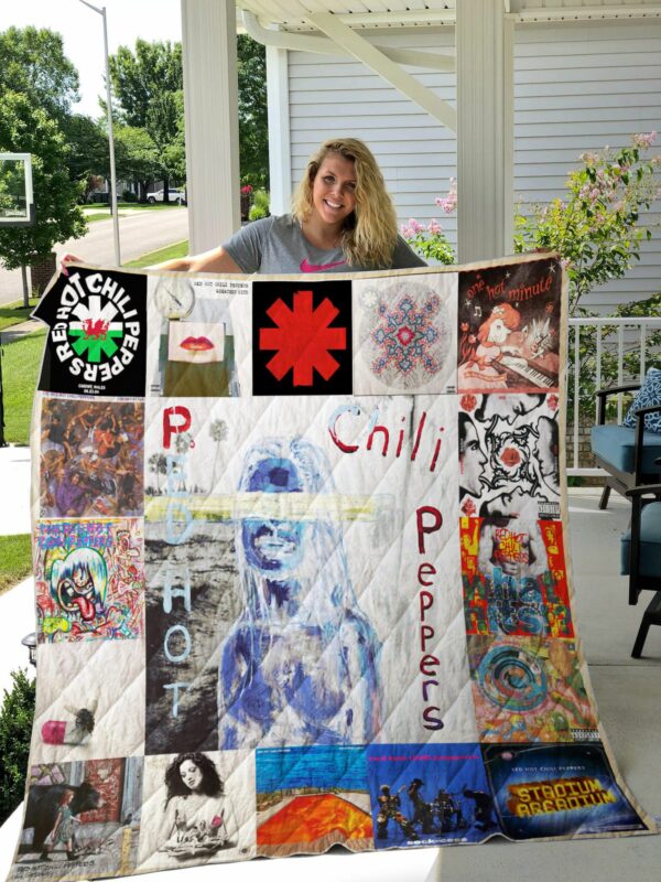 Red Hot Chili Peppers Albums Quilt Gift For Christmas Black Friday Thanksgiving