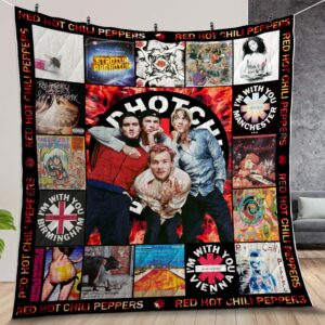 Red Hot Chili Peppers Rock Band Quilt Gift Ideas For Fans