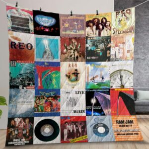 Reo Speedwagon Album Covers Quilt Gift For Christmas Birthday Halloween