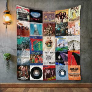 Reo Speedwagon Album Covers Quilt Gift For Fans Birthdays