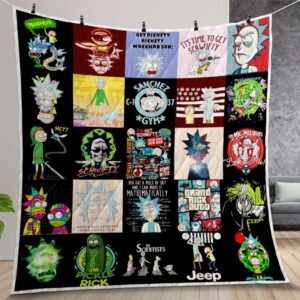 Rick And Morty Quilt Gift For Christmas Birthday Thanksgiving Version 1