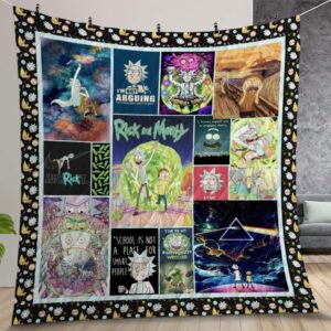 Rick And Morty Quilt Gift For Christmas Birthday Thanksgiving Version 2