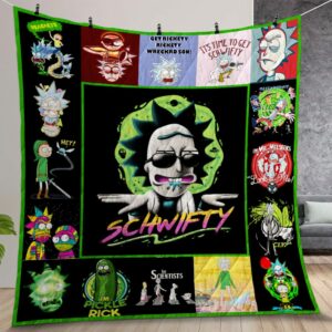 Rick And Morty Quilt Gift For Christmas Birthday Thanksgiving Version 3