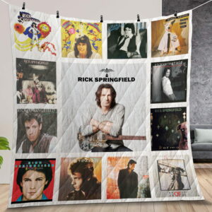 Rick Springfield Album Covers Quilt Gift For Christmas Birthday Halloween