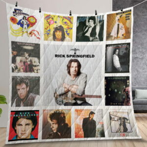 Rick Springfield Album Covers Quilt Gift For Christmas Birthday Thanksgiving