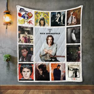 Rick Springfield Album Covers Warm Quilt Gift For Christmas Black Friday Thanksgiving