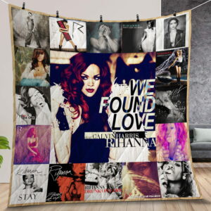 Rihanna Songs Quilt Gift For Christmas Birthday Halloween