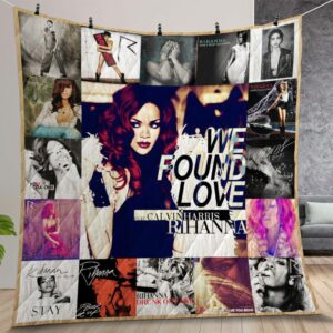 Rihanna Songs Quilt Gift For Christmas Birthday Thanksgiving