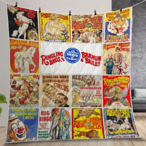 Ringling Bros And Barnum Amp Bailey Quilt Gift For Christmas Birthday Thanksgiving