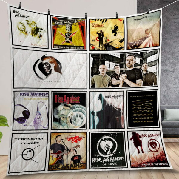 Rise Against Album Covers Quilt Gift For Christmas Birthday Halloween