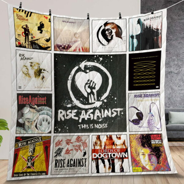 Rise Against Albums Quilt Gift For Christmas Black Friday Thanksgiving