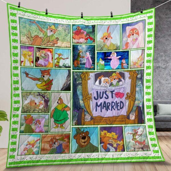 Robin Hood 1973 Quilt Gift For Christmas Birthday Halloween