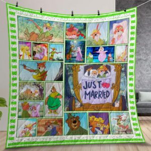Robin Hood 1973 Quilt Gift For Christmas Birthday Thanksgiving