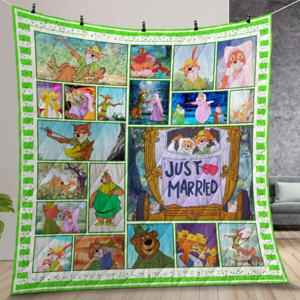 Robin Hood 1973 Quilt Gift For Christmas Birthday Thanksgiving