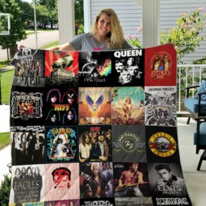 Rock Music Quilt Gift Ideas For Fans on Christmas