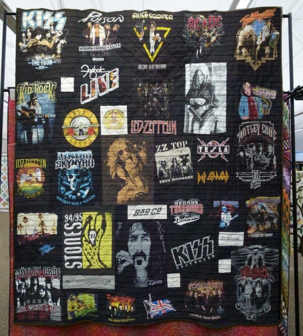 RockRoll Lk08 Quilt Gift For Christmas Black Friday Thanksgiving
