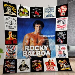 Rocky Balboa Quilt Gift For Christmas Birthday Halloween