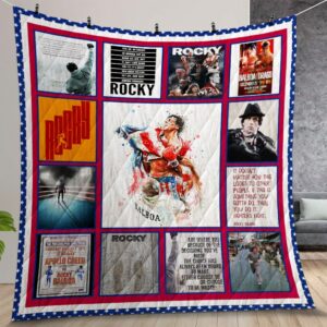 Rocky Balboa Quilt Gift For Christmas Birthday Thanksgiving