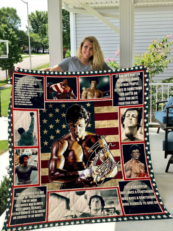 Rocky Balboa Quilt Gift For Christmas Black Friday Thanksgiving