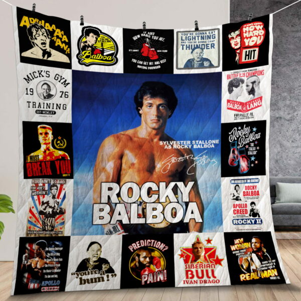 Rocky Balboa Quilt Gift For Family On Christmas Black Friday