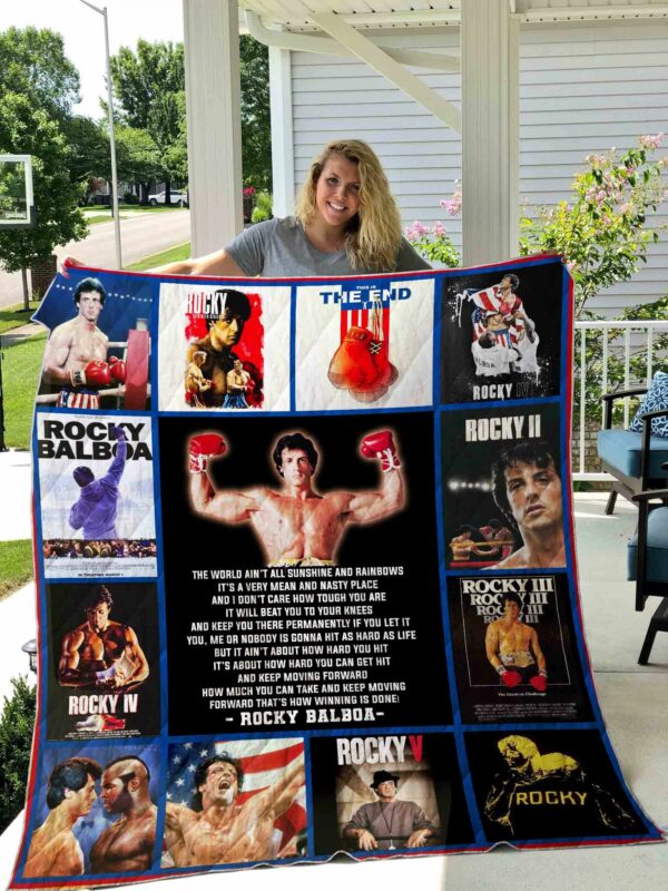 Rocky Balboa Quilt Gift For Family On Christmas Black Friday Cyber Monday