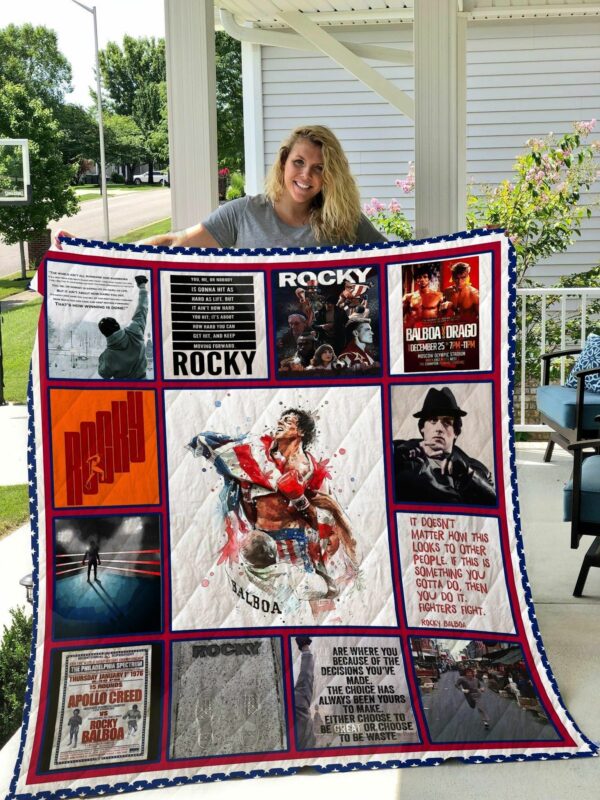 Rocky Balboa Quilt Gift Ideas For Fans on Christmas