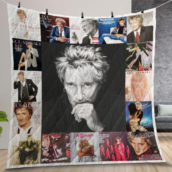 Rod Stewart Albums Quilt Gift For Christmas Birthday Halloween