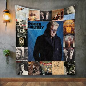 Roger Daltrey Album Covers Quilt Gift Ideas For Fans on Christmas