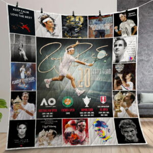 Roger Federer Quilt Gift For Christmas Birthday Thanksgiving