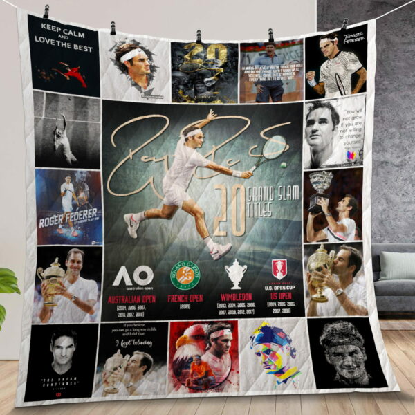 Roger Federer Quilt Gift For Fans Christmas Black Friday