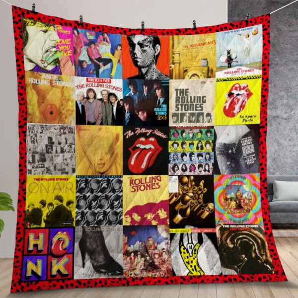 Rolling Stones Albums Cover Poster Quilt Gift For Christmas Birthday Thanksgiving
