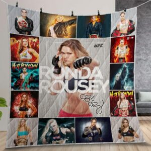Ronda Rousey Quilt Gift For Christmas Birthday Thanksgiving