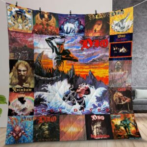 Ronnie James Dio Albums Quilt Gift For Christmas Birthday Halloween