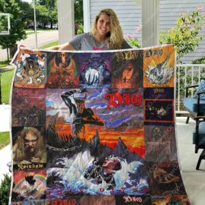 Ronnie James Dio Albums Quilt Gift For Family On Christmas Black Friday Cyber Monday