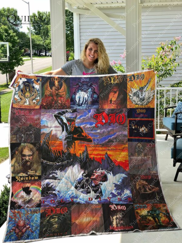 Ronnie James Dio Albums Quilt Gift For Family On Christmas Black Friday Cyber Monday