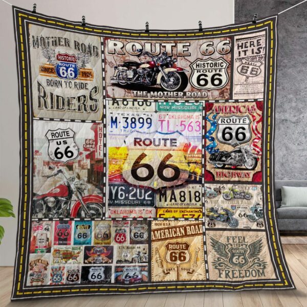 Route 66 The Mother Road Quilt Gift For Christmas Birthday Thanksgiving