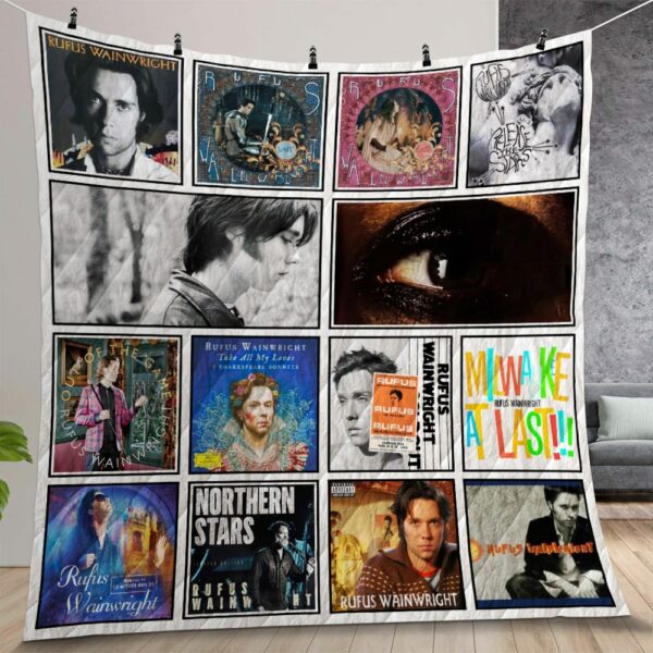 Rufus Wainwright Album Covers Quilt Gift For Christmas Birthday Thanksgiving