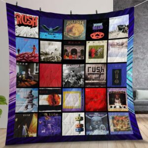Rush Album Covers Quilt Gift For Christmas Birthday Thanksgiving