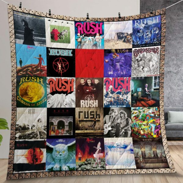 Rush Albums Cover Poster Quilt Gift For Christmas Birthday Halloween